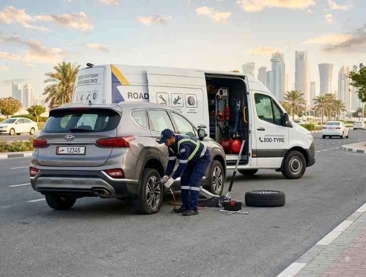 Professional Mobile Tyre Service in Qatar